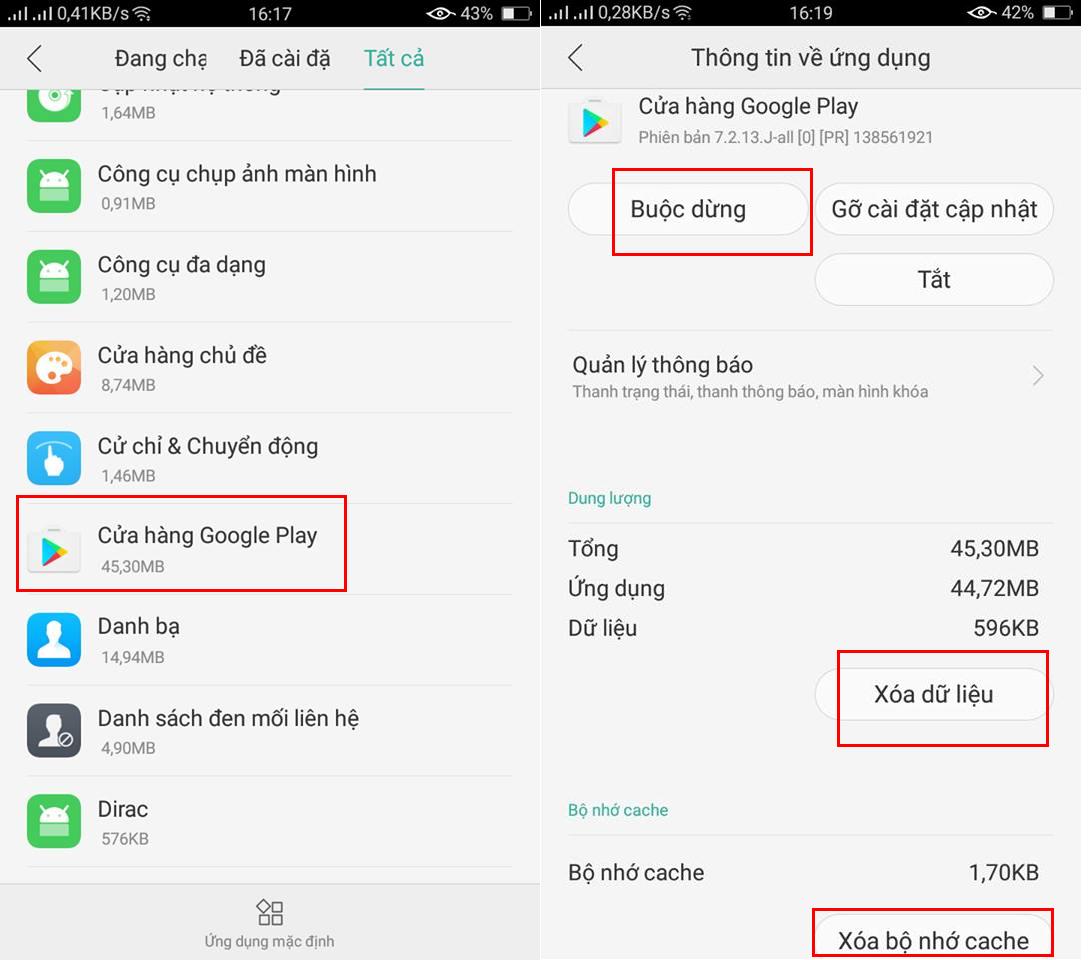 Xóa dữ liệu được lưu trong bộ nhớ cache của ứng dụng khi bị treo, đơ Tổng hợp các lỗi khiến android bị treo, đơ App mới nhất 2022