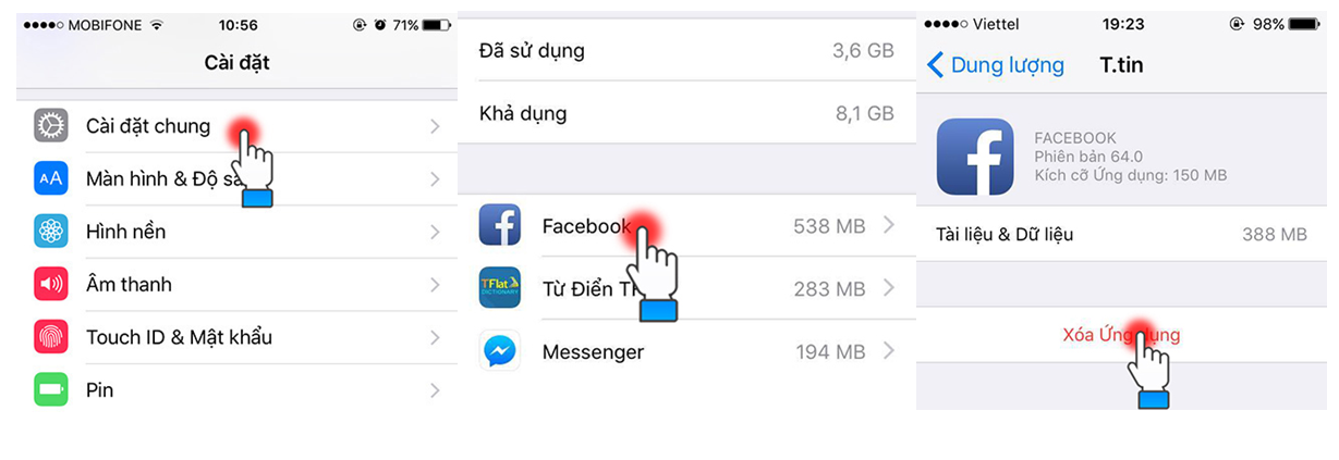 Các cáchxóa app khi lỗi treo ứng dụng ở điện thoại Iphone 