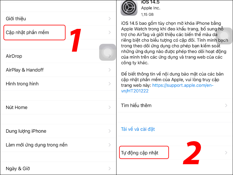 cập nhật khắc phục lỗi treo ứng dụng ở Iphone 